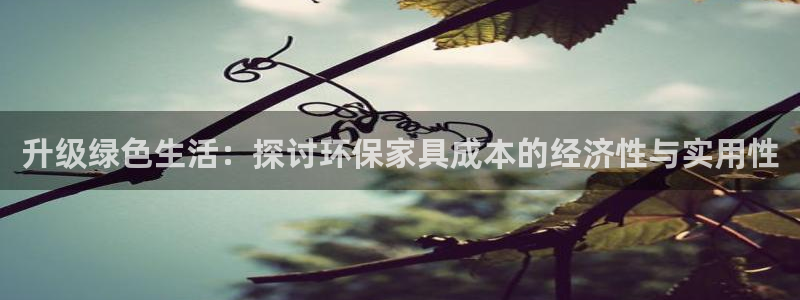 杏耀注册杏耀登陆：升级绿色生活：探讨环保家具成本的经济性与实