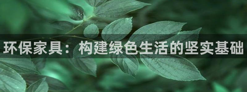 杏耀注册登录：环保家具：构建绿色生活的坚实基础